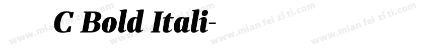 星汉等宽 C Bold Itali字体转换